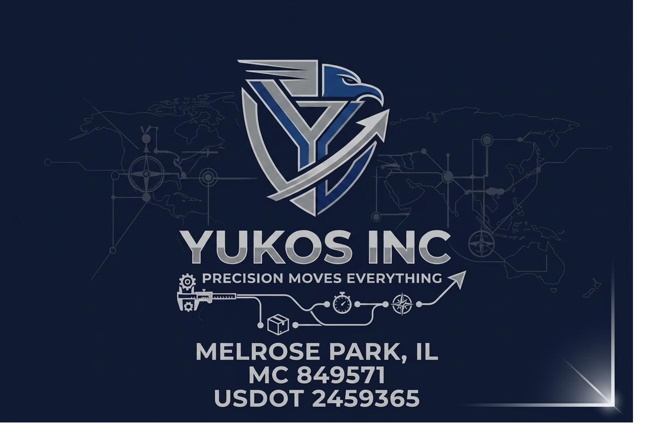Yukos Inc — Precision Moves Everything · Melrose Park, IL · MC 849571 · USDOT 2459365